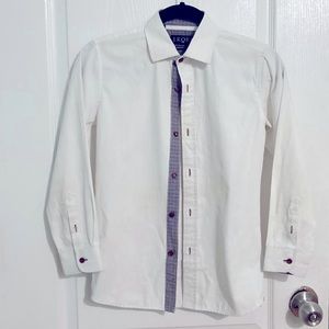 Boys white dress shirt 👔